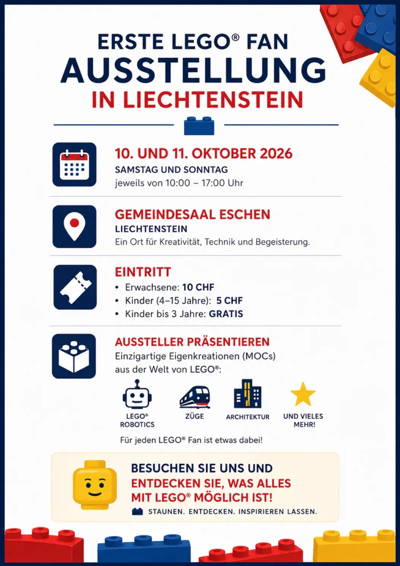 FürstenBricks Ausstellung 2026 - Flyer